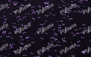 Neon Noir Bows Dense II — dark purple, teal and black cute background, variation II