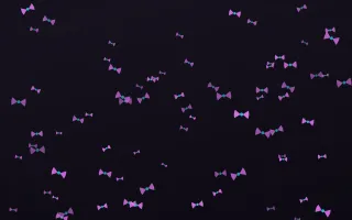 Neon Noir Bows II — dark purple, teal and black cute background, variation II