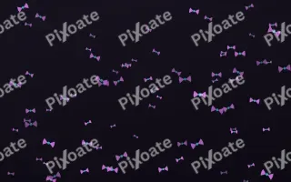 Neon Noir Bows II — dark purple, teal and black cute background, variation II