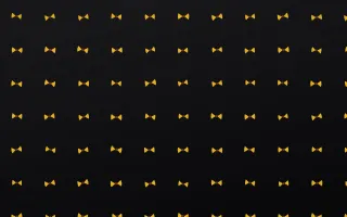Noir Gold Bows — dark gold, brown and black cute background