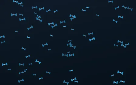 Ocean Ink Bows — dark blue cute background
