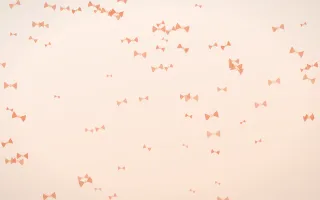 Peach Fuzz Bows — light orange and white cute background