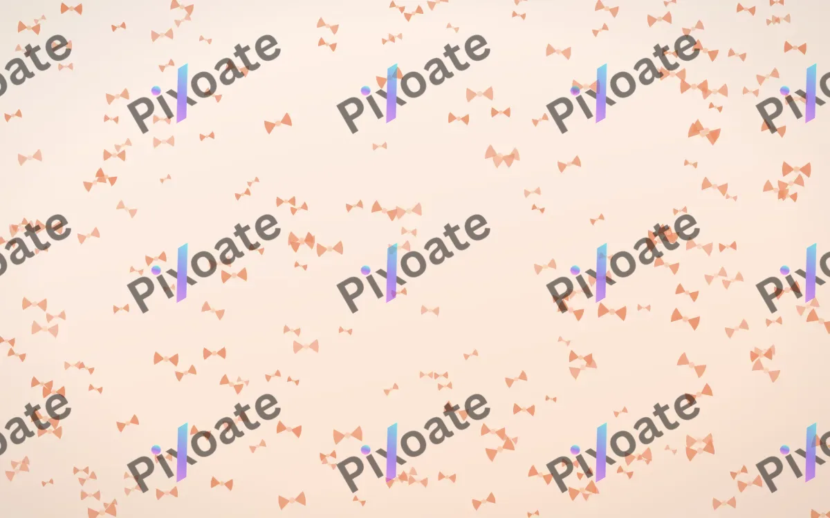 Peach Fuzz Bows Dense — light orange and white cute background