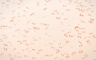 Peach Fuzz Bows Dense — light orange and white cute background