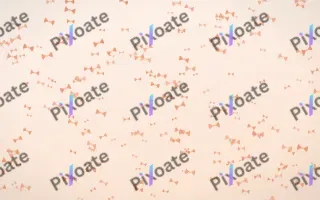 Peach Fuzz Bows Dense II — light orange and white cute background, variation II