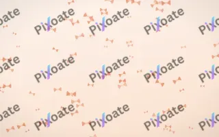Peach Fuzz Bows II — light orange and white cute background, variation II