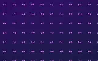 Plum Bows — dark purple cute background