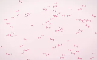Rosewater Bows — light pink and white cute background