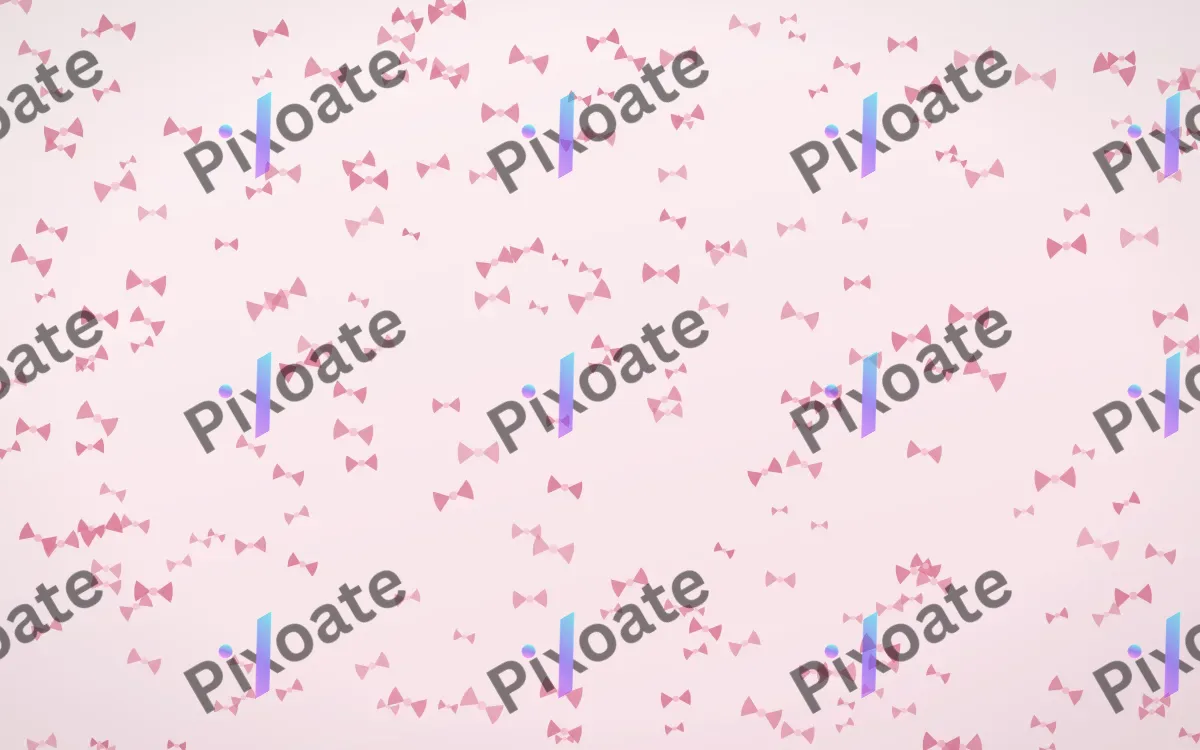 Rosewater Bows Dense — light pink and white cute background