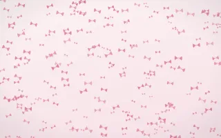 Rosewater Bows Dense — light pink and white cute background