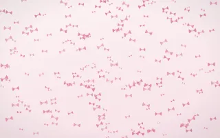 Rosewater Bows Dense II — light pink and white cute background, variation II