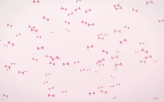 Rosewater Bows II — light pink and white cute background, variation II