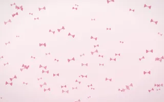 Rosewater Bows III — light pink and white cute background, variation III