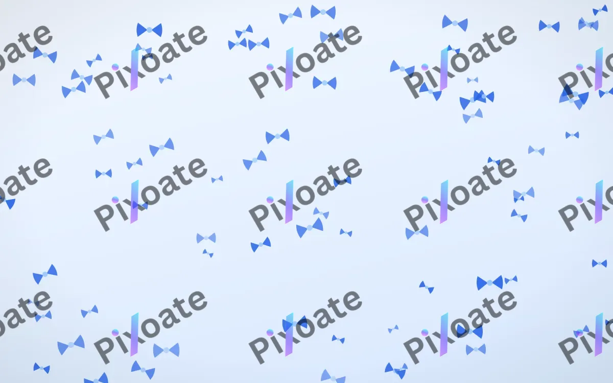Sky Bows — light blue and white cute background