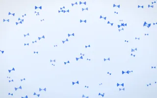Sky Bows — light blue and white cute background