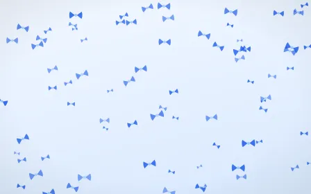 Sky Bows — light blue and white cute background