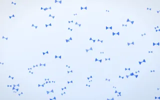 Sky Bows II — light blue and white cute background, variation II