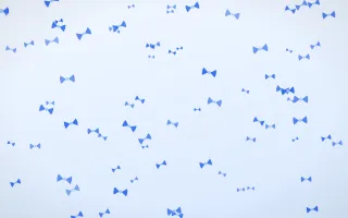 Sky Bows III — light blue and white cute background, variation III