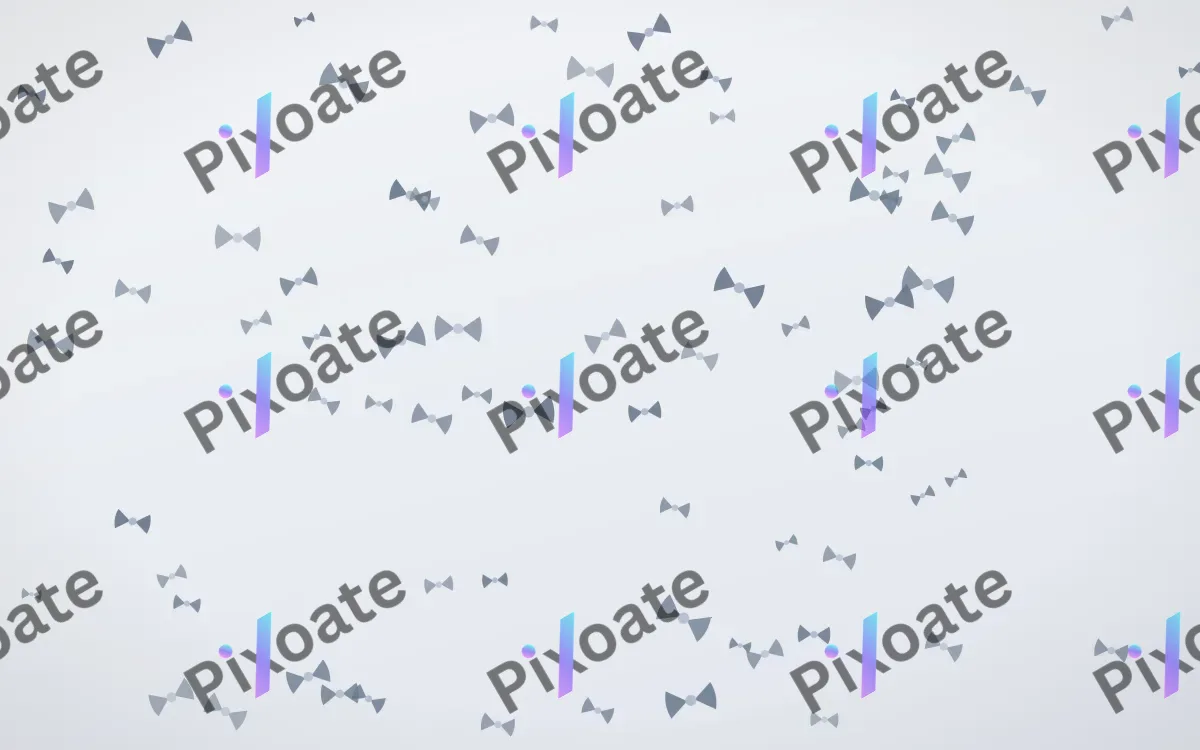 Slate Mist Bows — light blue and white cute background