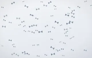 Slate Mist Bows — light blue and white cute background