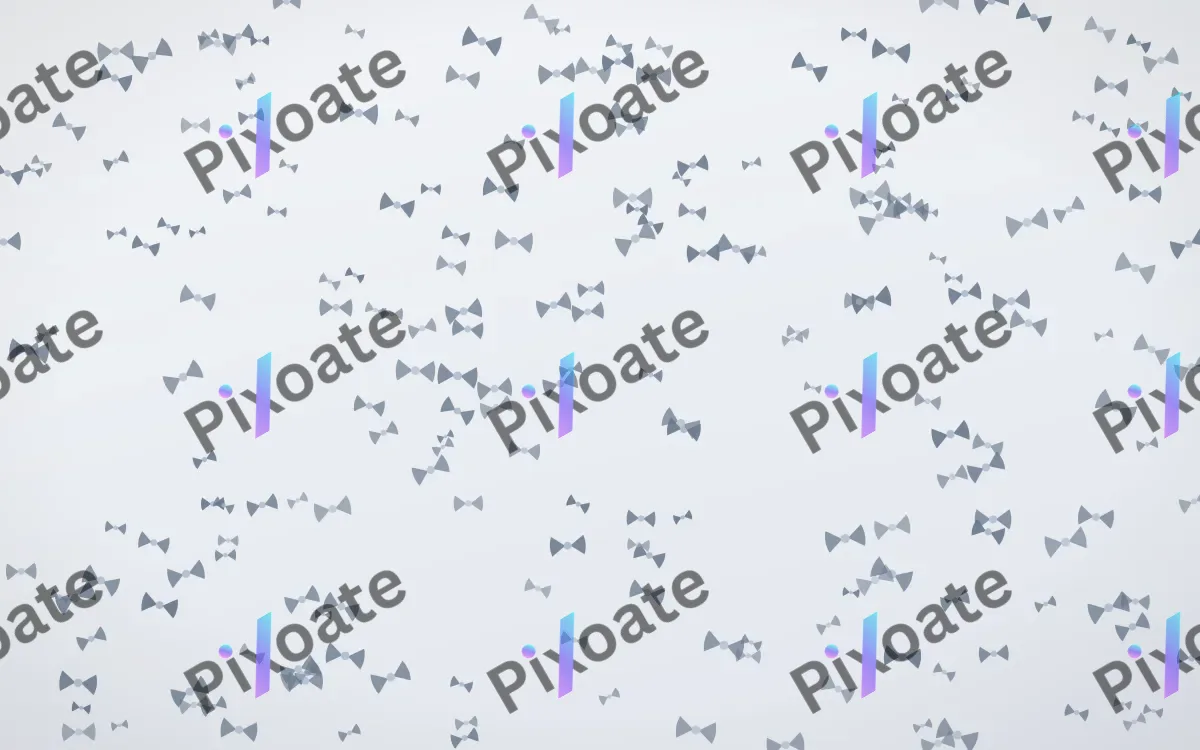 Slate Mist Bows Dense — light blue and white cute background