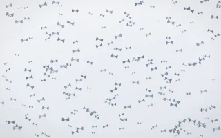 Slate Mist Bows Dense III — light blue and white cute background, variation III