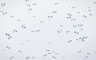 Slate Mist Bows II — light blue and white cute background, variation II