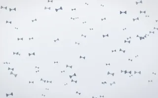 Slate Mist Bows III — light blue and white cute background, variation III