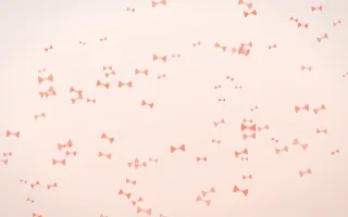 Sorbet Bows — light red, orange and white cute background