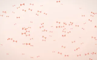 Sorbet Bows III — light red, orange and white cute background, variation III