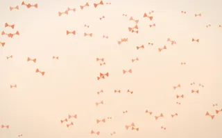 Sunset Pop Bows — light orange and beige cute background