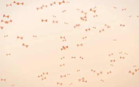 Sunset Pop Bows — light orange and beige cute background