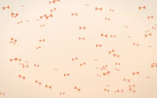 Sunset Pop Bows II — light orange and beige cute background, variation II