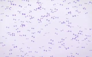 Wisteria Bows Dense II — light purple and white cute background, variation II