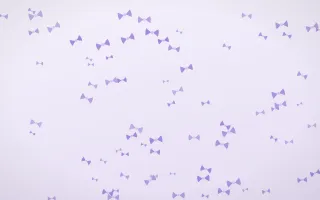 Wisteria Bows II — light purple and white cute background, variation II