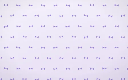Wisteria Bows Tiled — light purple and white cute background