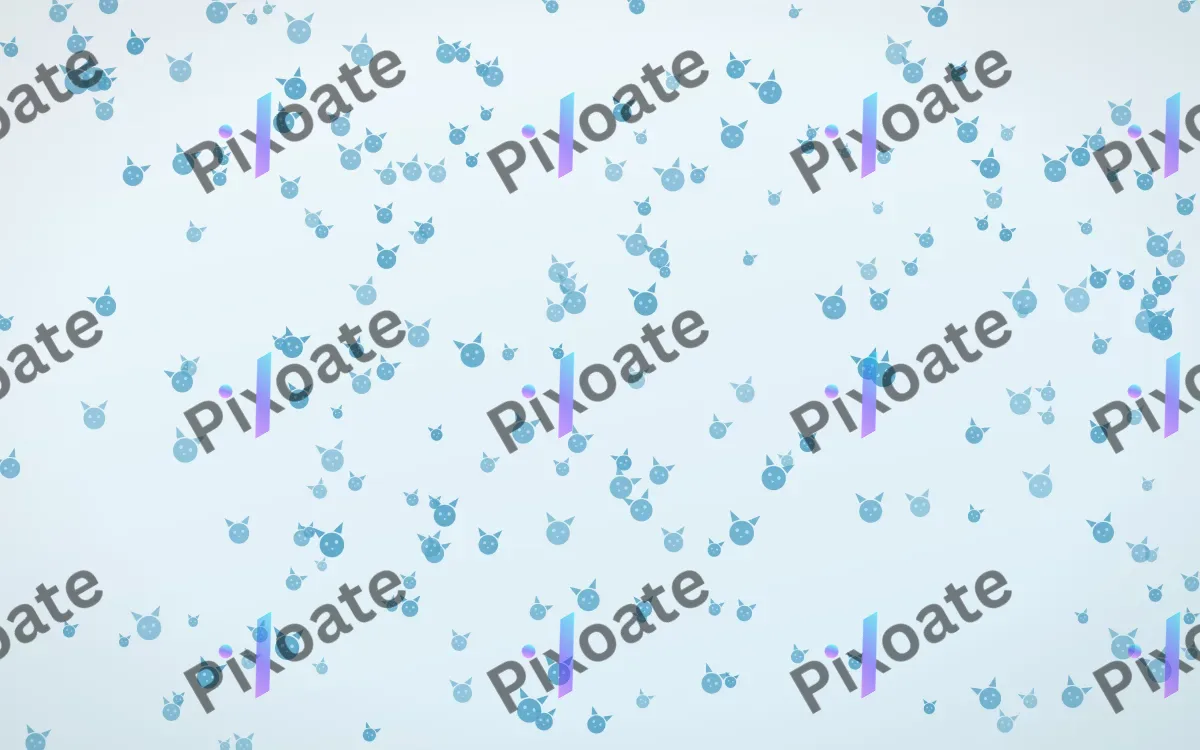 Arctic Frost Kittens Dense — light blue and white cute background