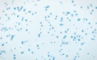 Arctic Frost Kittens Dense III — light blue and white cute background, variation III