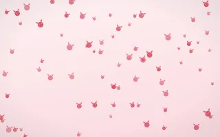 Cherry Soda Kittens II — light red and white cute background, variation II