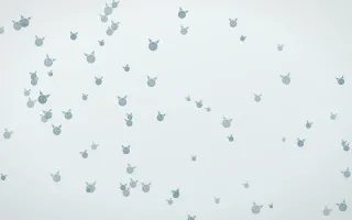 Coastal Fog Kittens III — light blue and white cute background, variation III
