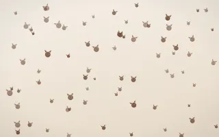 Espresso Kittens III — light brown, orange and beige cute background, variation III