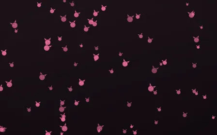 Flamingo Noir Kittens — dark pink and black cute background