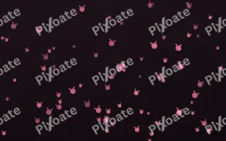Flamingo Noir Kittens II — dark pink and black cute background, variation II