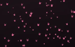Flamingo Noir Kittens III — dark pink and black cute background, variation III