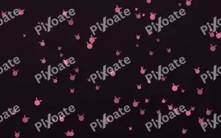 Flamingo Noir Kittens III — dark pink and black cute background, variation III