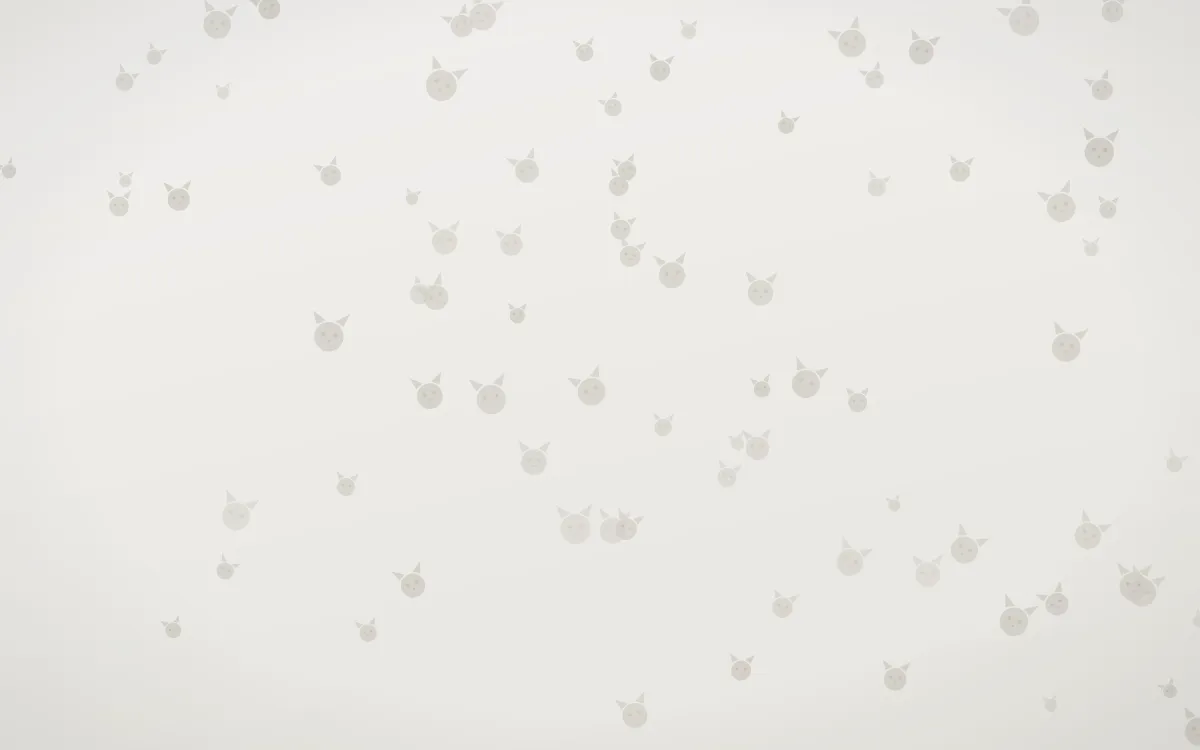 Fogline Kittens — light grey, orange and white cute background