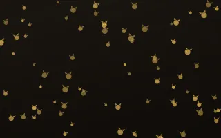 Golden Noir Kittens — dark gold, yellow and black cute background