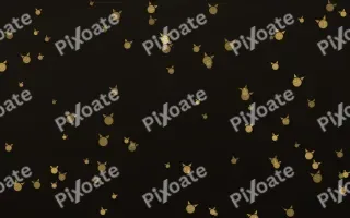 Golden Noir Kittens — dark gold, yellow and black cute background