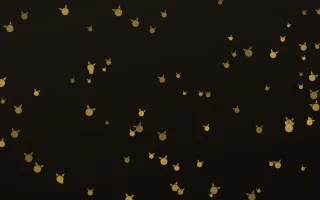 Golden Noir Kittens II — dark gold, yellow and black cute background, variation II