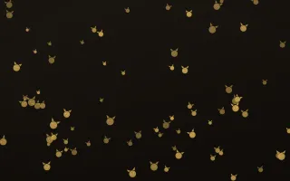 Golden Noir Kittens III — dark gold, yellow and black cute background, variation III